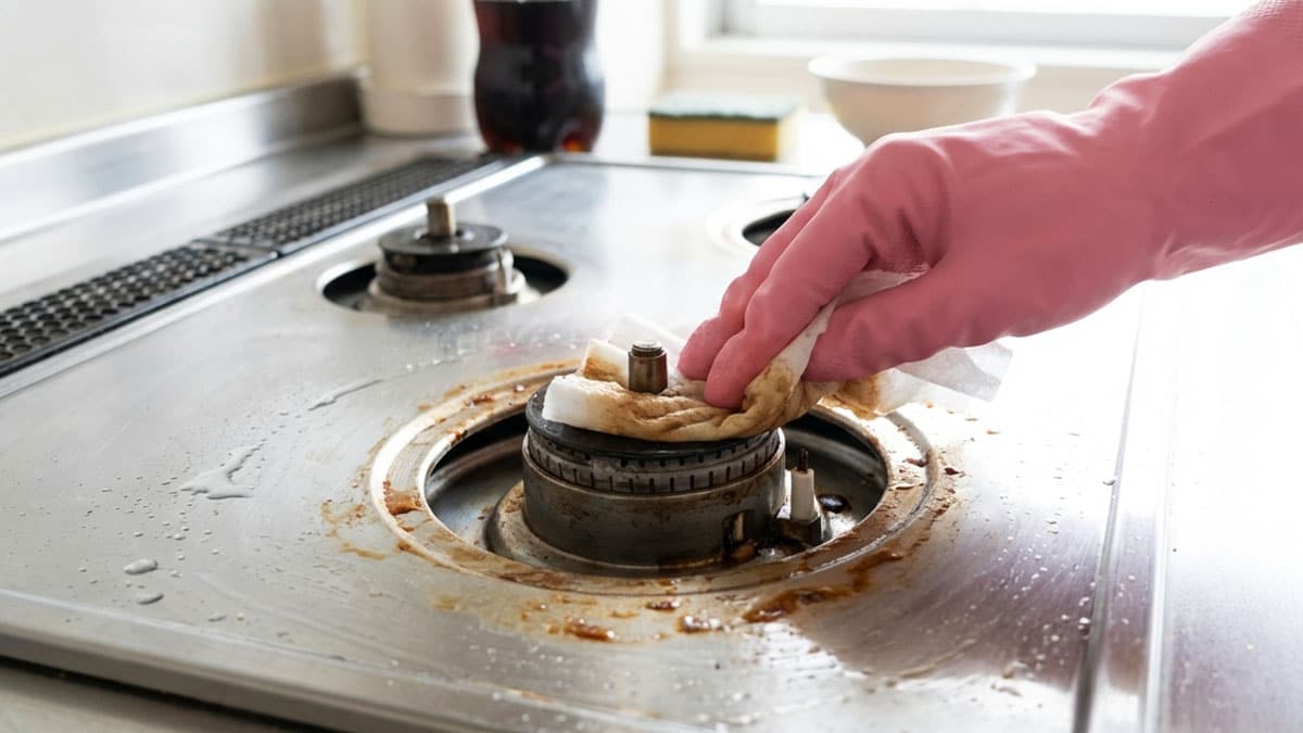 가스레인지 기름때 제거