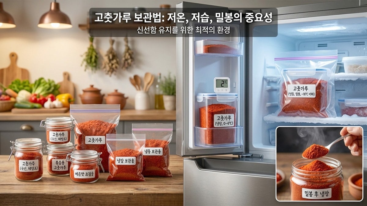 고춧가루 냉장 보관 고춧가루 냉장 보관