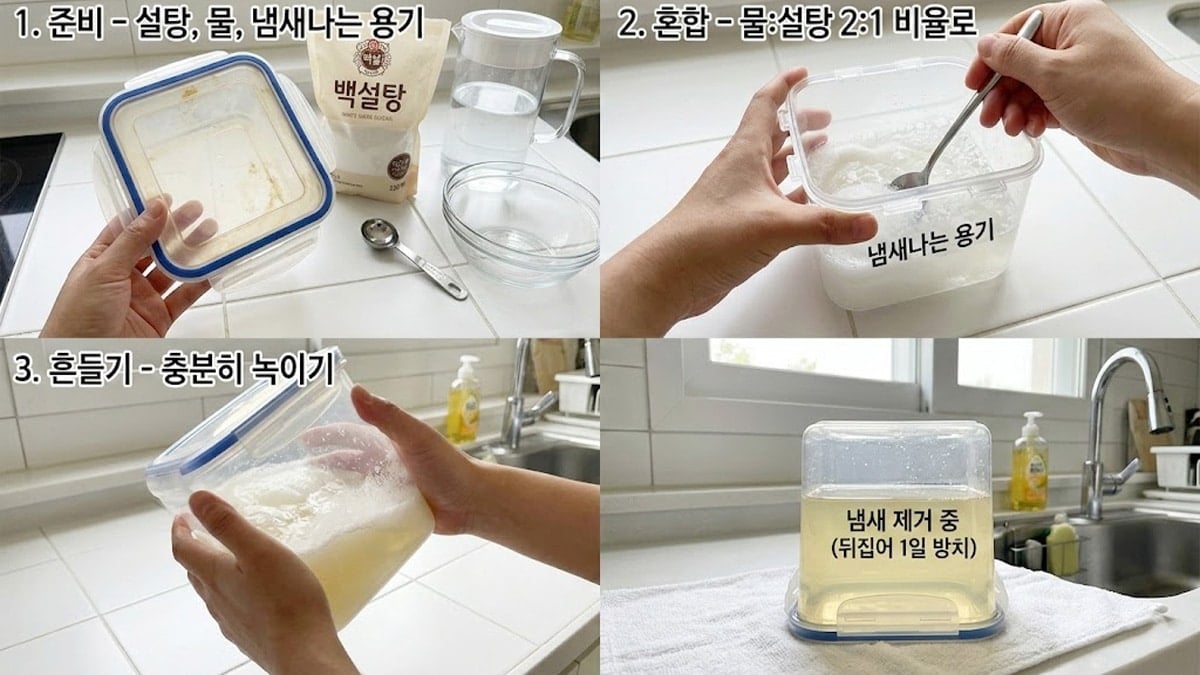 김치통 냄새 없애는 법