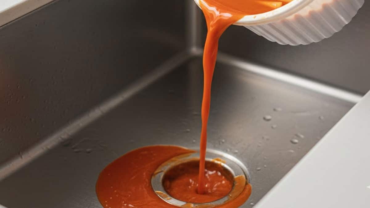 싱크대에 ‘이 빨간 국물’ 그냥 버리지 마세요…배관 막힘 90% 원인입니다