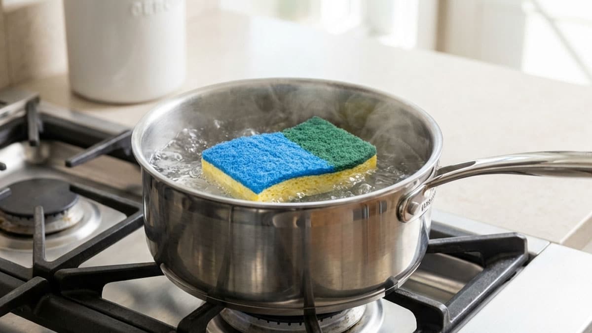 수세미 열탕 소독