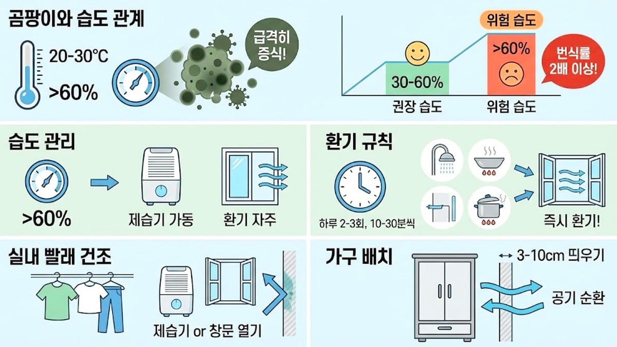 곰팡이 재발을 막는 방법 곰팡이 재발을 막는 방법