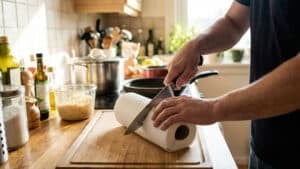 키친타월 반으로 잘라서 사용