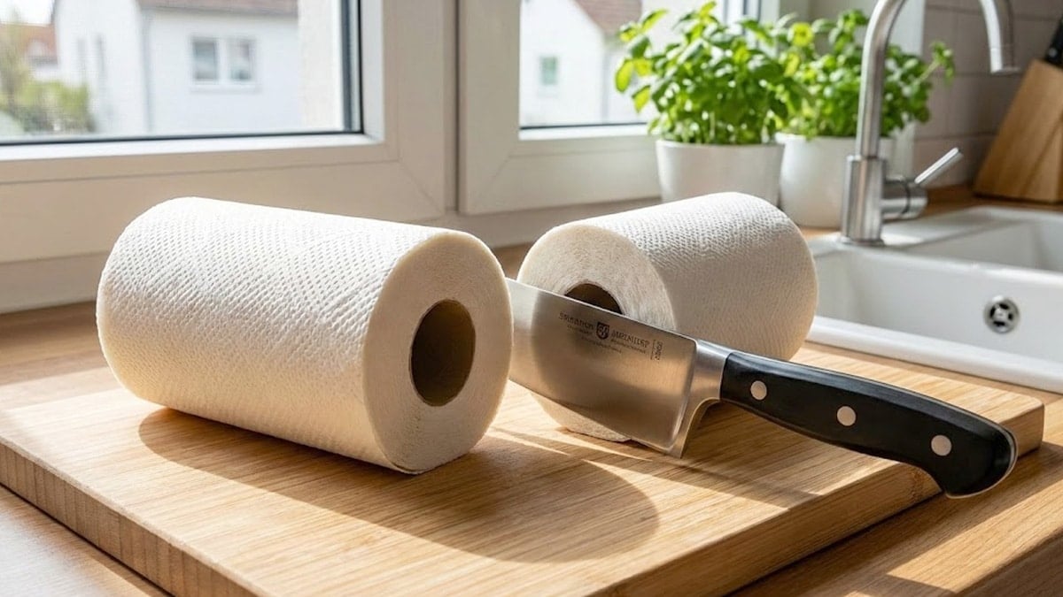 키친타월 반으로 잘라서 사용 키친타월 반으로 잘라서 사용