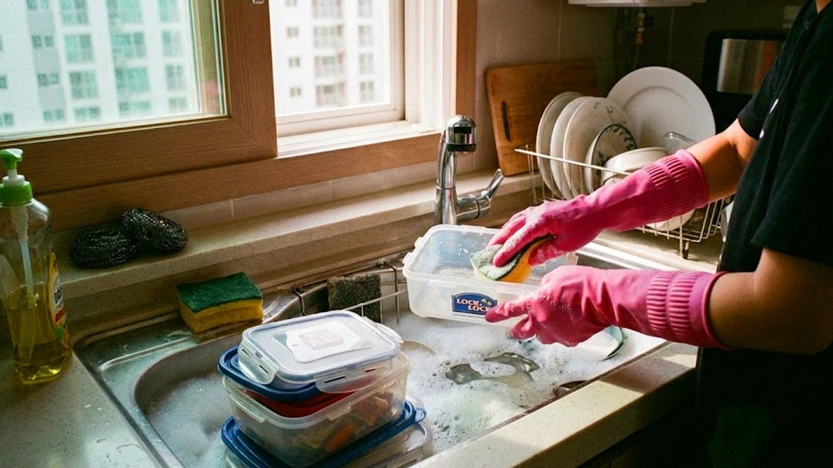 김치 냄새 안 빠지는 반찬통, 버리지 말고 ‘이 가루’ 풀어보세요…반나절이면 냄새 싹 사라집니다