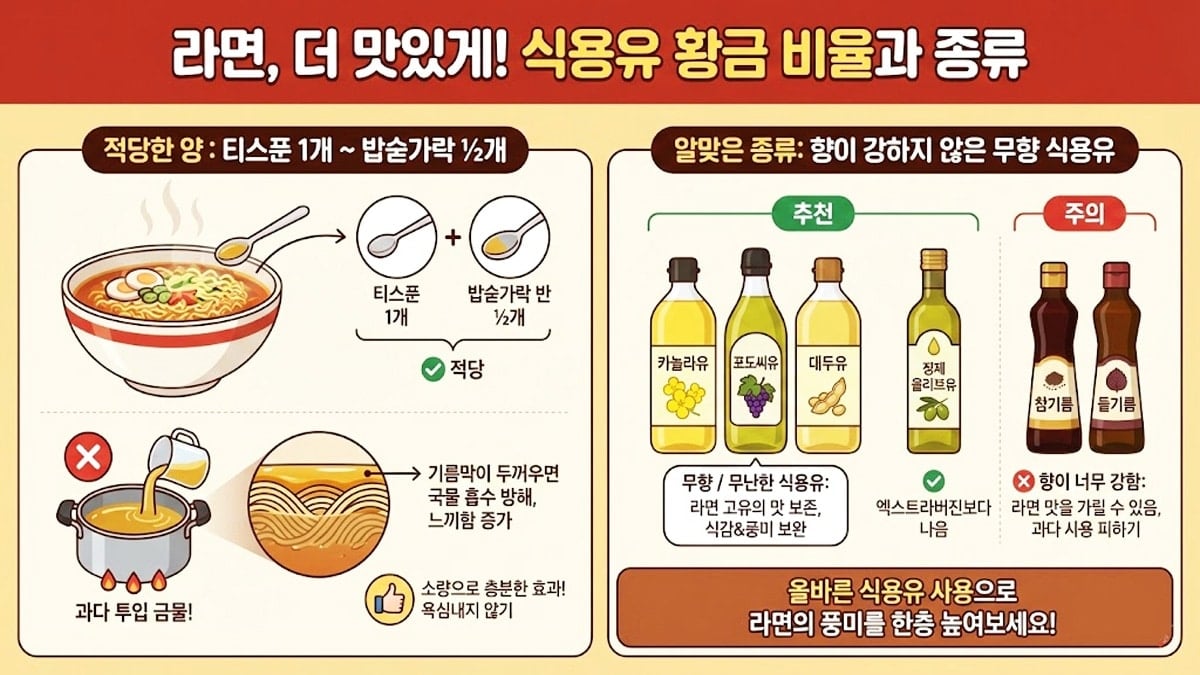 라면을 더 맛있게 끓이는 법