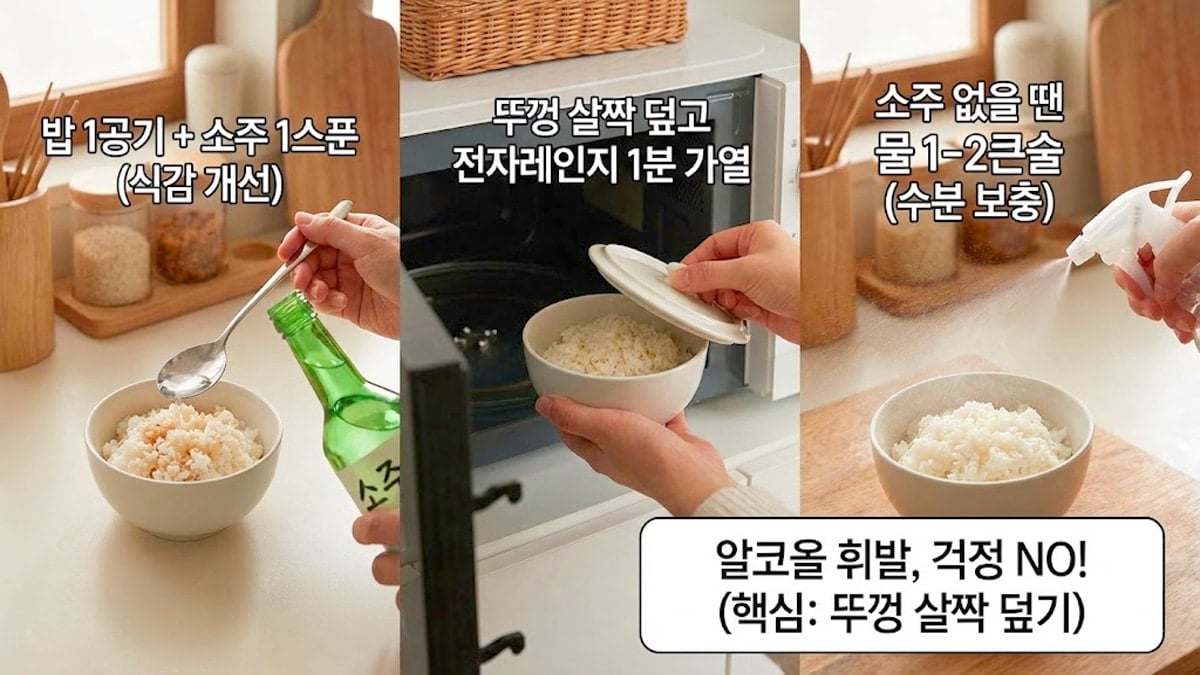 굳은 밥 살리는 법 굳은 밥 살리는 법