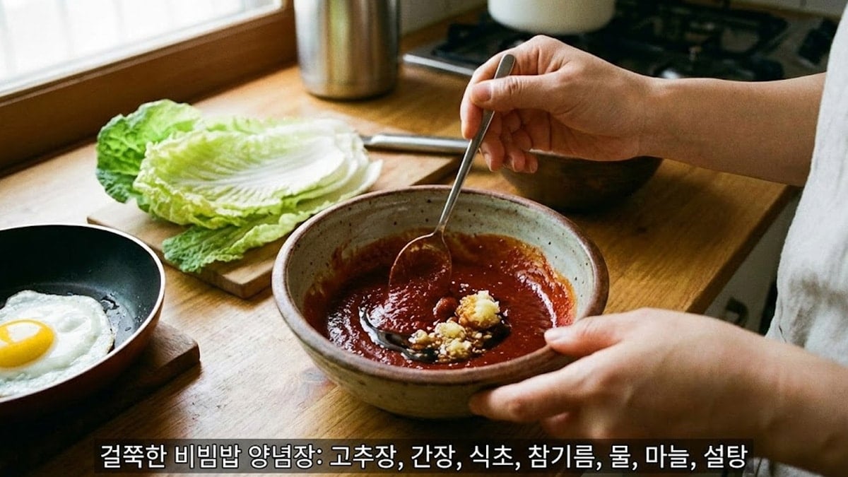 봄동 비빔밥 양념장 레시피 봄동 비빔밥 양념장 레시피