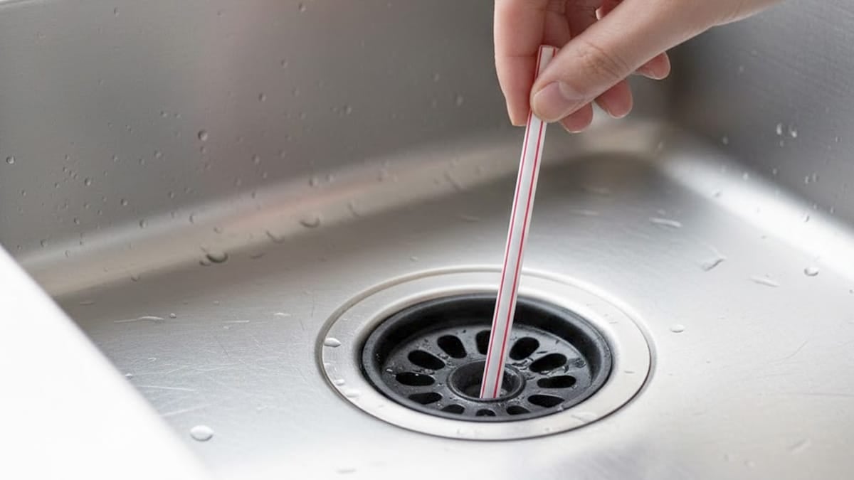 쓰고 남은 빨대 ‘이렇게’ 써보세요…막힌 하수구 한 번에 뻥 뚫립니다