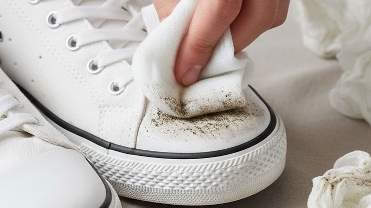 흰 운동화 물티슈로 닦아 내지 마세요…’이렇게’ 하면 누런 때 개운하게 지워집니다