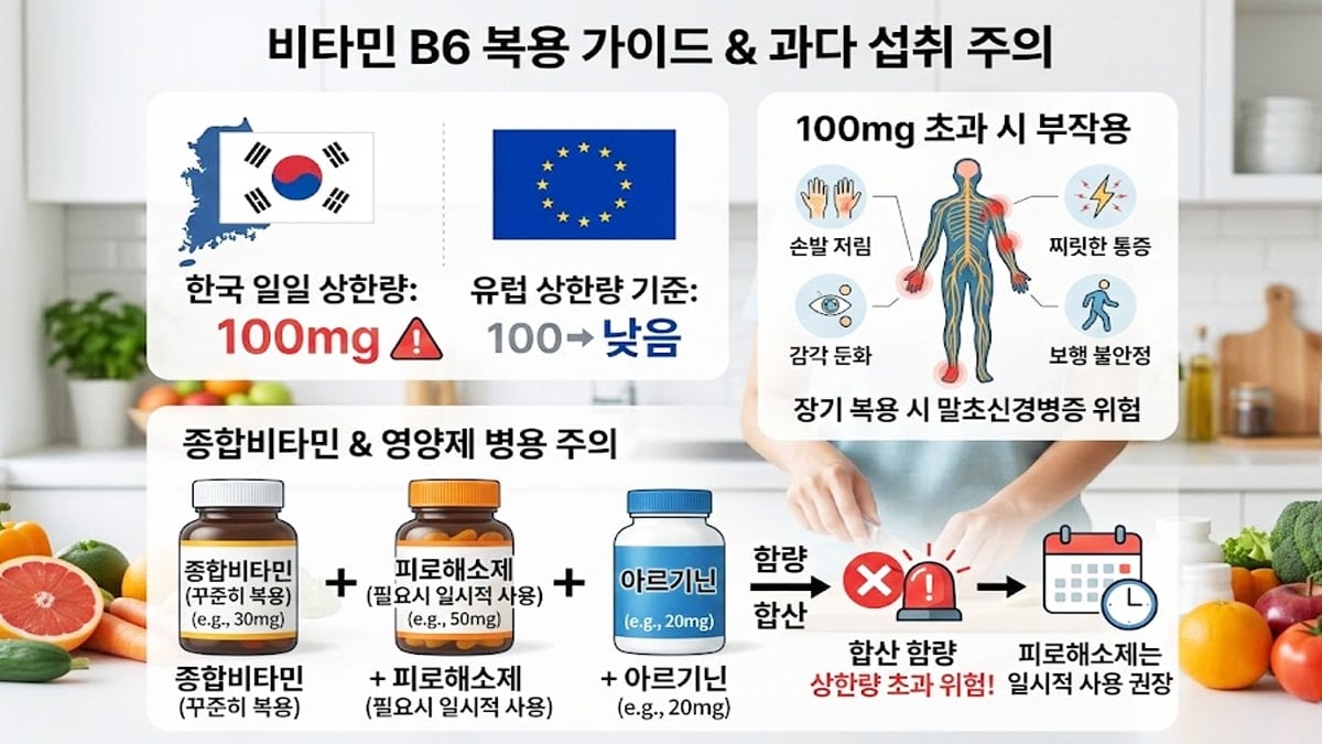 비타민 B6의 하루 섭취량