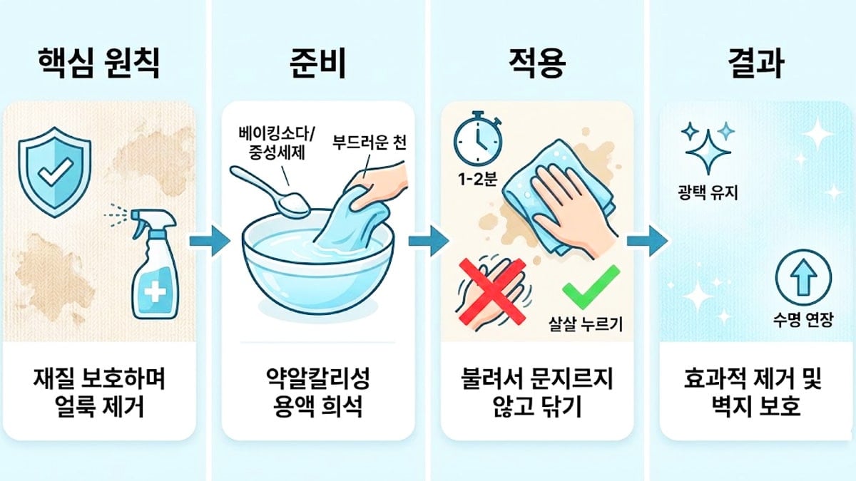 벽지 얼룩 제거 방법