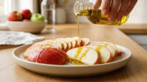 사과, 올리브유