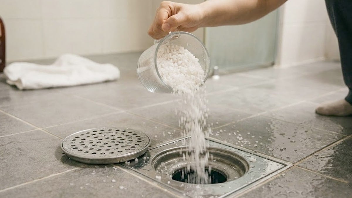 냄새나는 욕실 배수구에 ‘이 가루’ 뿌려보세요…냄새·벌레까지 한 번에 없어집니다
