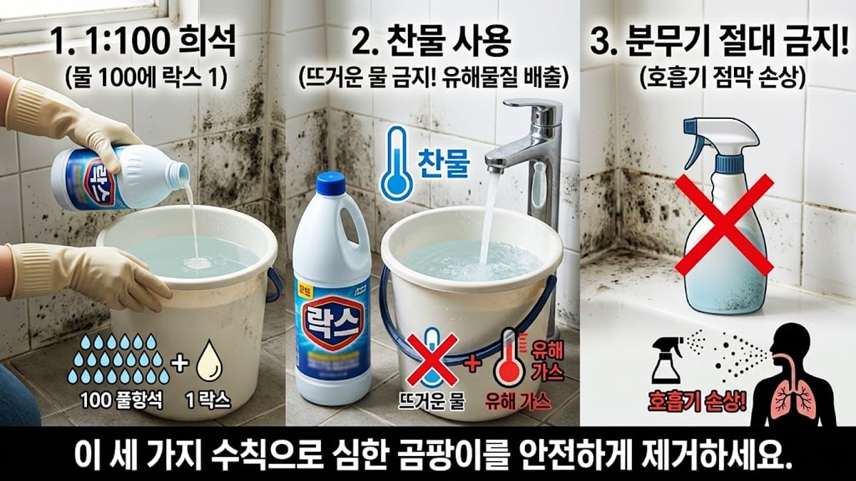 락스 사용 시 주의사항 락스 사용 시 주의사항