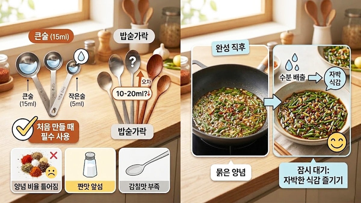 부추 자박이 만들 때 주의사항