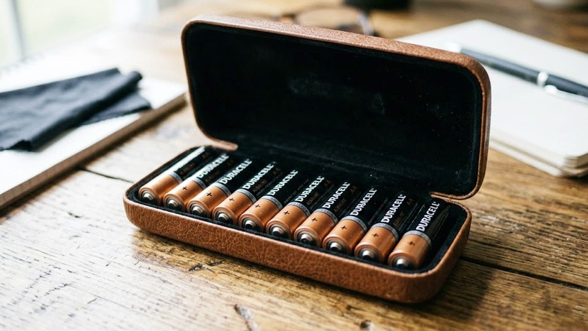 안경 하드케이스 건전지 보관함