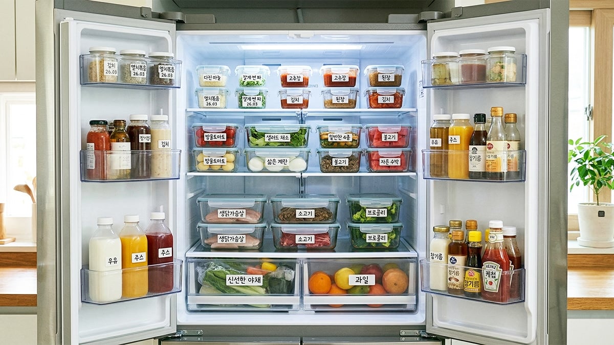 냉장고 내부