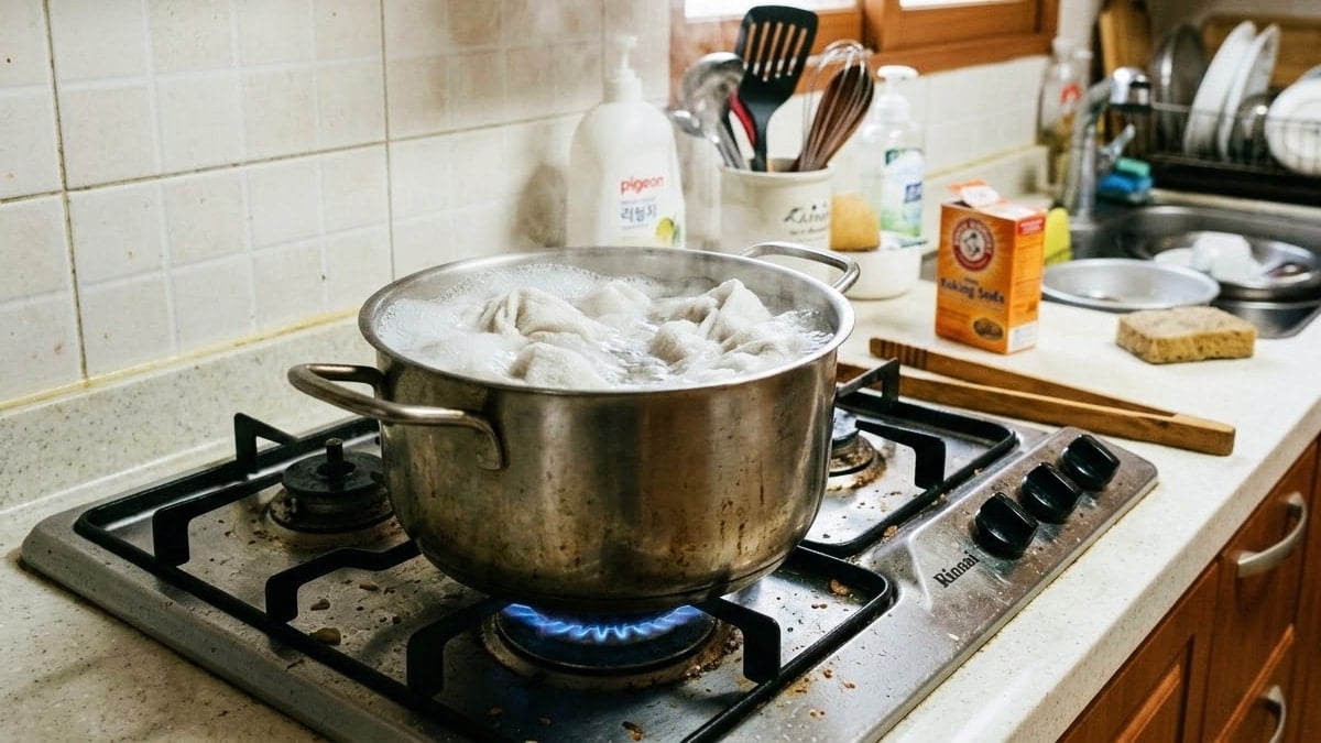 행주 세균 제거 방법