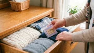 서랍장에 비누 넣기