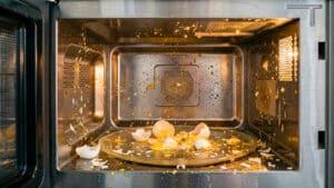 전자레인지 안에서 터진 계란