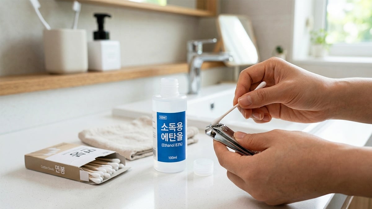 손톱깎이 소독