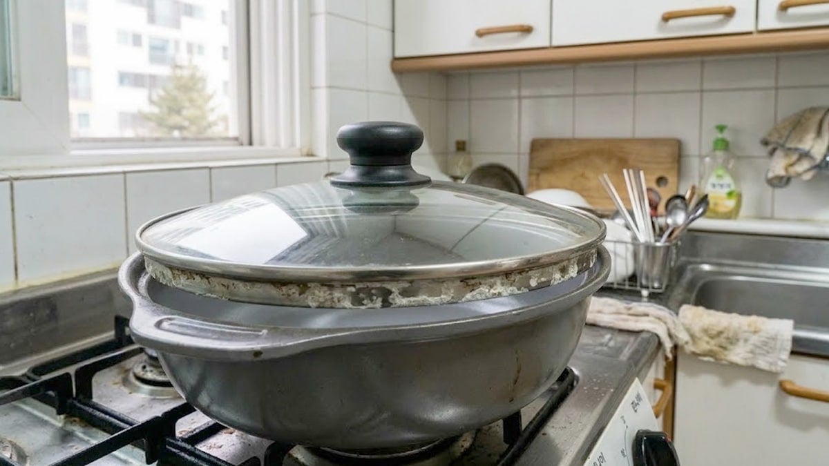 더러운 냄비 뚜껑에 ‘이 용품’ 발라보세요…설거지해도 더럽던 게 한 번에 깨끗해집니다