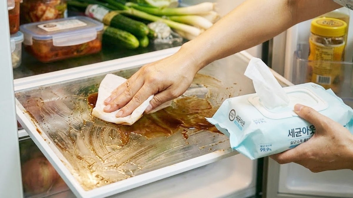 냉장고 얼룩에 물티슈 말고 ‘이 가루’ 써보세요…남아있던 미끈거림까지 없어집니다
