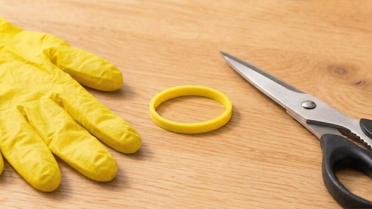 고무장갑과 가위
