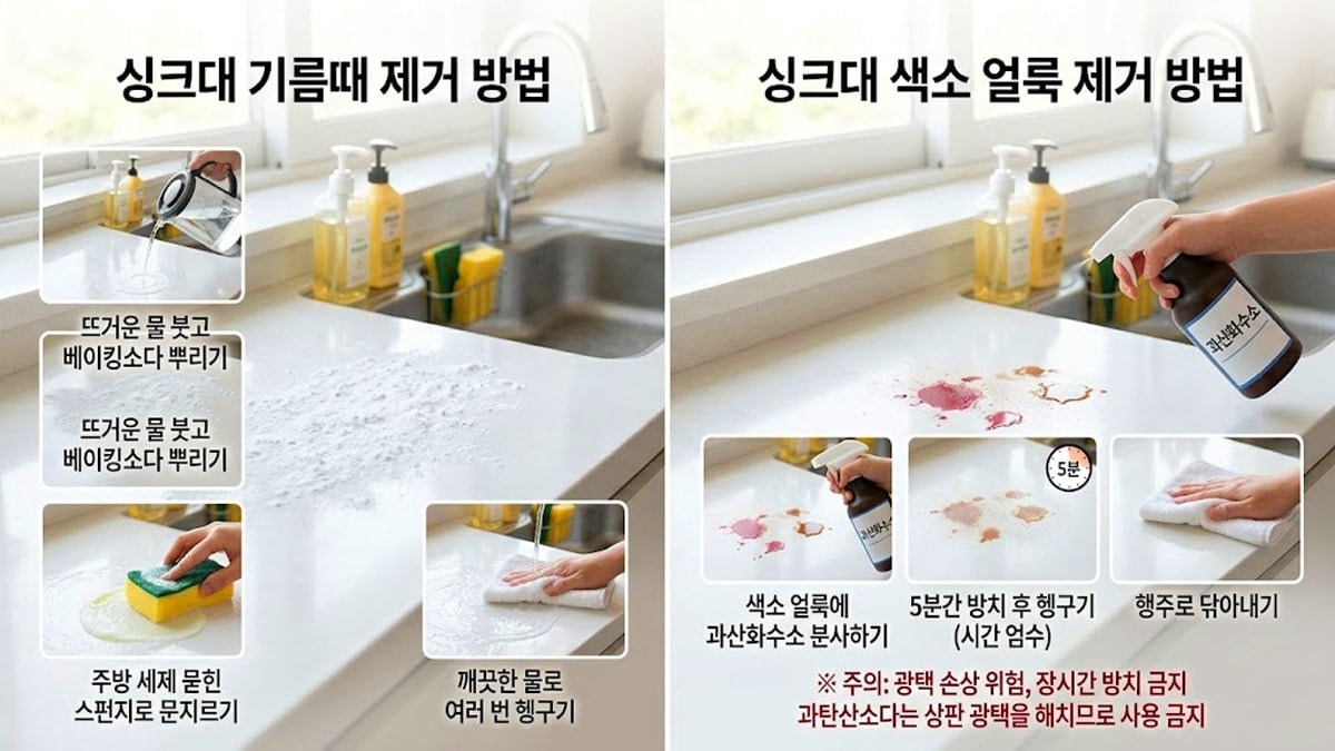 얼룩별 제거 방법