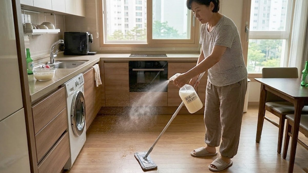주방 바닥 기름때 제거 방법
