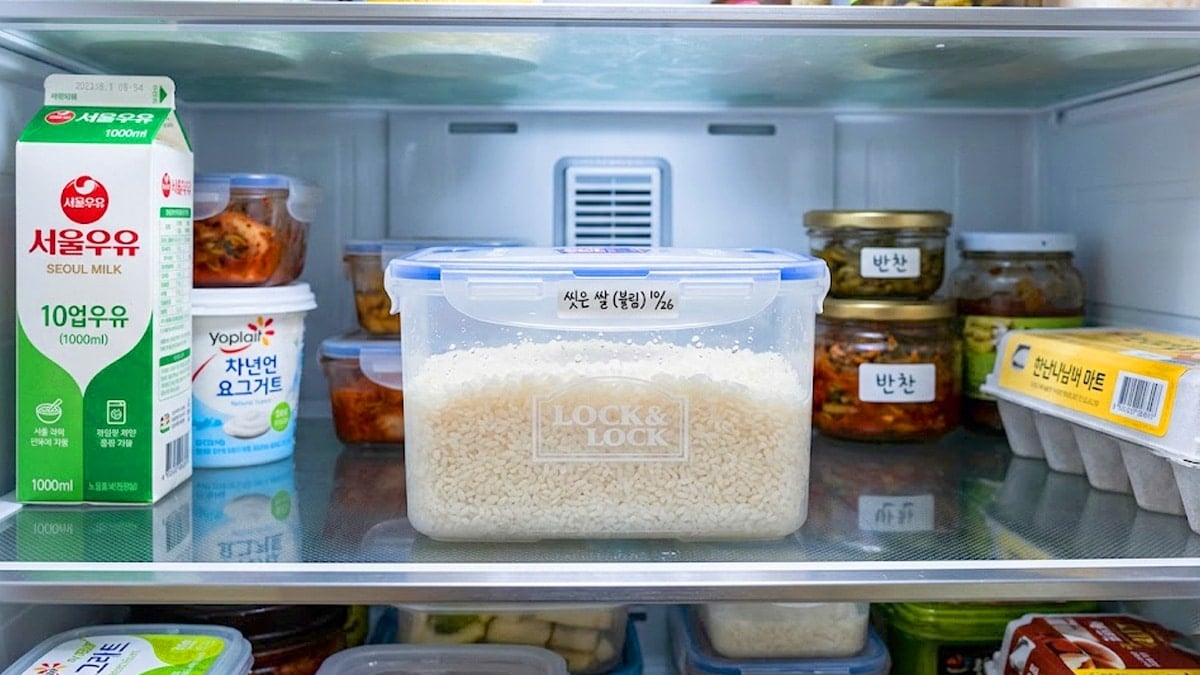 씻을 쌀 보관법