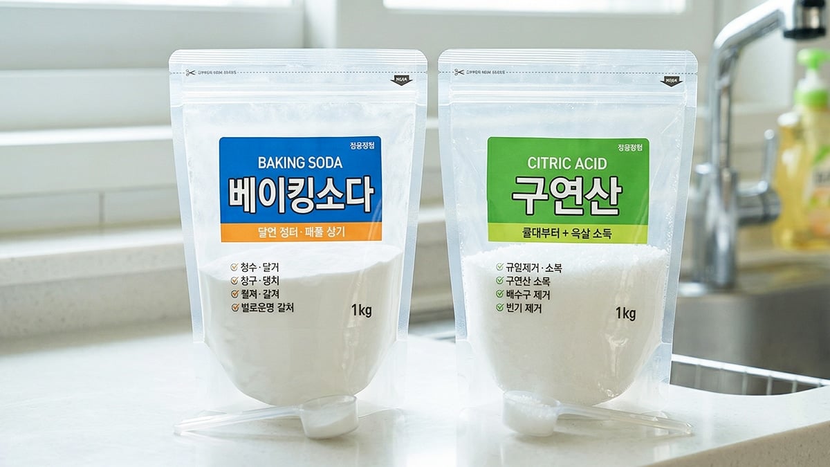 베이킹소다와 구연산